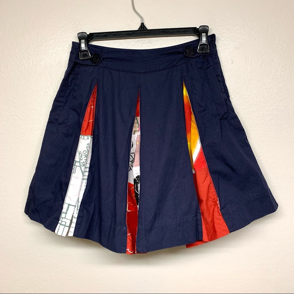 Lithe | Anthropologie Mini A Line Skirt With Lining Size 0